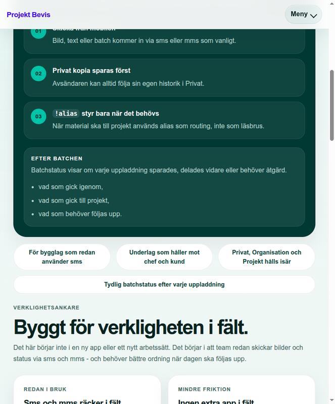 The landing page section explaining the SMS and MMS documentation flow.